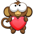 Bubble Monkey Valentine's Day!