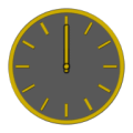 Glossy Analog Clock Widget