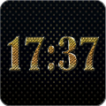 Gold Digital Clock