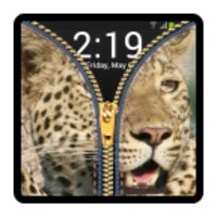 zipper lock screen - leopard