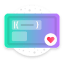 Fuchsia KWGT Gradient Based Widgets
