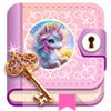 Unicorn Diary with lock - password APK